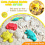 Collapsible Beach Sand Toys, Travel Beach Toys with 2 Collapsible Beach Buckets, Mesh Bags, Sand Molds, Sand Scoops, Sand Bucket Shovel Set Sandbox Toys for Toddler Ages 3-10  for Kids