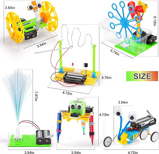 STEM Robotics Kit, Science Experiments for Kids Age 8-12 6-8, Toy for 8 Year Old Boy Gifts, STEM Toys for Boys Craft Projects 8-10, Engineering Build Robot Building Kits for Girls 5 6 7 9 10 11 12 +