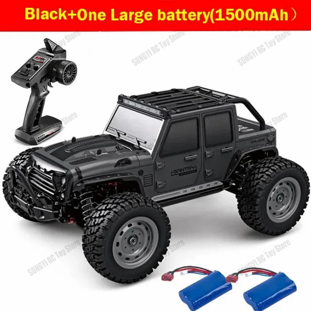 Rc Truck Cars, 16103 Fast Rc Cars, 50km/h 1/16 Off Road 4WD with LED Headlights, 2.4G Waterproof Remote Control Monster Truck for Adults and Kids - Toyigo