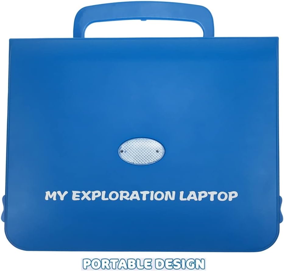 Exploration Toy, Educational Learning Laptap, 80 Challenging Games and Activities, Interactive Learning Computer Included LCD Screen, Keyboard and Mouse  for Kids, Ages 5-10