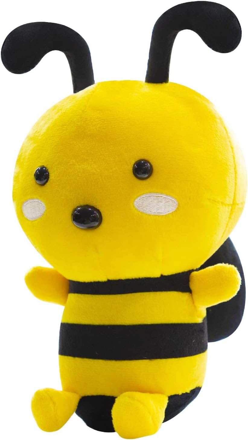 Movies & Tv soft toys, Putrer Bee Plush Toy, 8" Bee Stuffed Animal, Soft Honeybee Plush Doll Gift, for Kids Birthday Party,Christmas,Valentine (8 inch)