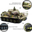 Remote Control Tiger I Tank,1:72 Scale German Tiger I Panzer Tank, Remote Control Mini RC Tank, Rotating Turret RC Tank, Sound Effects RC Tank - Toyigo