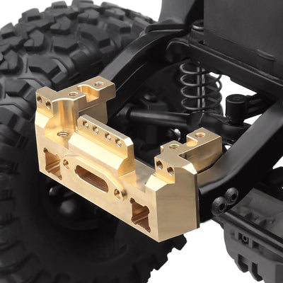 RC Crawler Brass 14 Accessories Counterweight Portal, RC 14 pieces Crawler TRX4 TRX-4 TRX6 Upgrade, Drive Housing Bumper Holder Axle Mount for RC Crawler - Toyigo