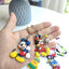 20PCS Cute Cartoon Keychain Keyring Pendants Accessories for Kids Birthday Party Favors School Carnival Reward Prizes Decoration Supplies