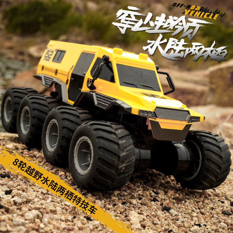 2.4G Amphibious Remote Control Bigfoot Climbing Car, Eight-Wheel, Drive Off-road Vehicle Boys Toys, 1:12 Remote Control Car 8 WD, Truck with Dual Motor, Cars for Kids Adults Ages 7+