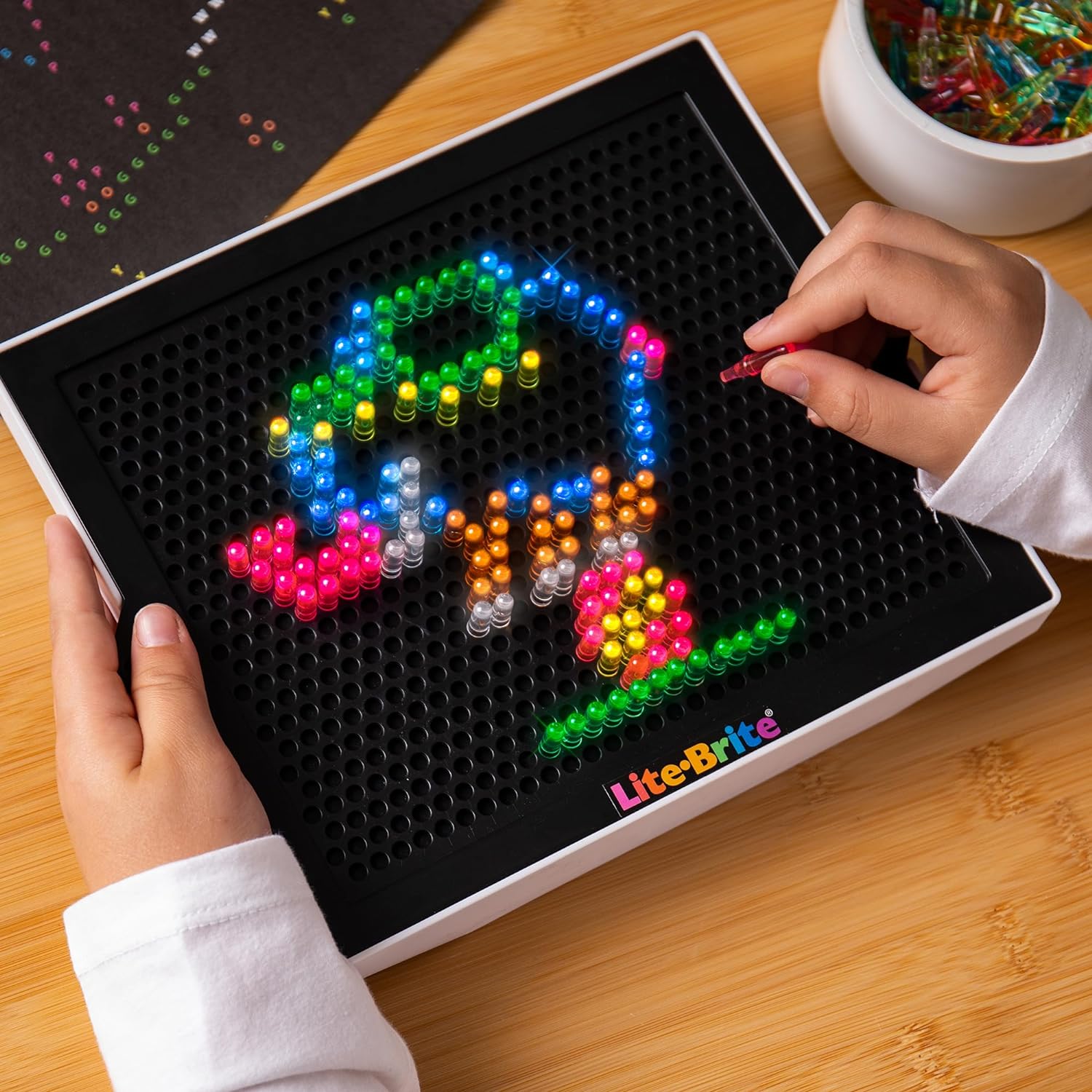 Retro Toy, Lite Brite Classic Favorite Toys, Create Art with Light Toy, STEM, Educational Learning toys, Birthday Gift Boys, Girls Age 4+ for Kids - Toyigo