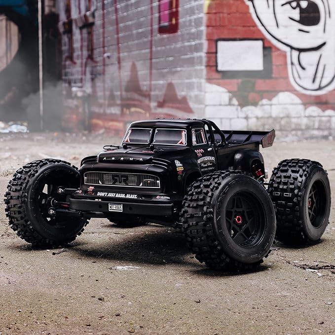 RC Truck, 1/8 Notorious 6S V5 4WD BLX Stunt RC Truck with Spektrum Firm RTR Truck, (Transmitter and Receiver Included, Batteries and Charger Required) For Kids - Toyigo