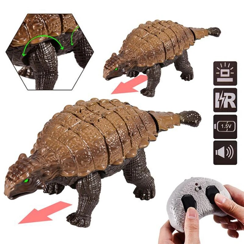 Remote Control Dinosaur, Kids Toy Remote Control Dinosaur, RC Animal Toy Electric Toy Radio-Controlled Robot Verisimilitude Sound Spray for Kids - Toyigo