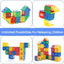 Interlocking Building Blocks Toys for Kids, Toddlers Building Blocks Educational Toys Set 70 PCS4