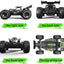 Remote Control Car, Cross-border 2.4G RC racing car, 1:18 bigfoot off-road RC vehicle, Bigfoot off-road vehicle for children, Charging remote control racing car, High-speed RC truck for kids