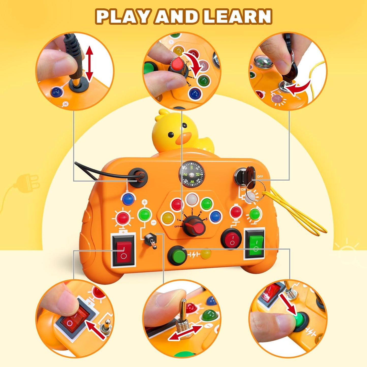 Cross Border Cute Pet Busy Machine,  Montessori Early Education Puzzle, Parent-Child Interactive Toy, New Children's Game Machine