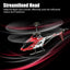 RC Helicopter, Cheerwing S107/S107G, Phantom 3CH 3.5 Channel Mini RC Helicopter, RC Helicopter with Gyro Crimson, Red - Toyigo