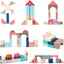 115 PCS Wooden Building Blocks, City Map Construction Building Sets, City Building Blocks Stacking Blocks, Preschool Educational Learning Toys for 3 4 5 6 Years Old Kids Boys Girls