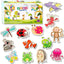 Refrigerator Magnets for Kids 64 PCS Animals Magnets Toys, Dinosaurs Insect Ocean Sea Animal Magnets, Foam Animal, Fridge Magnets for Toddlers Educational Toy for Preschool Learning