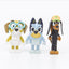 Bluey Cake Toppers and Action Figures, Perfect Party Supplies for Bluey Fans (8Pcs)