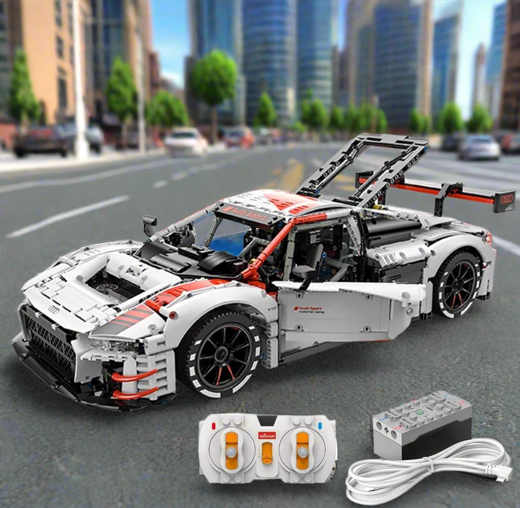 1:8 STEM Building Bricks Large Size Remote Control Car,Assembled Toy Racing Model Car Kit with 3322 Pieces Parts,Ideal Gift for Kids&Adults