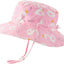 Baby Sun Hat Adjustable - Outdoor Toddler Swim Beach Pool Hat Kids UPF 50+ Wide Brim Chin Strap Summer Play Hat