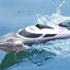 Remote Control Boat, 2.4GHz Remote Control High-Speed Boat Speedboat, Water Model Toy, Flip Reset, Circulating Water Cooling, Precision Waterproof