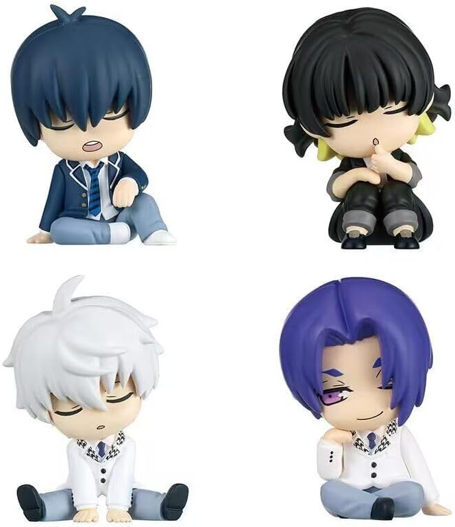 4PCS Mystery Blind Box Set Toys Blue Lock PVC Anime Figure Isagi Yoichi Bachira Meguru Mini Figurine Blindbox Doll Anime Statue