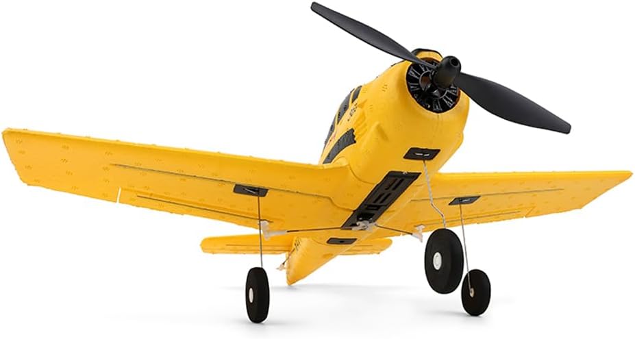 A210 T-28 4CH RC Airplane for Adults – Fixed Wing Remote Control Aircraft with 2 Batteries, 2.4GHz Outdoor RC Model Plane, Yellow