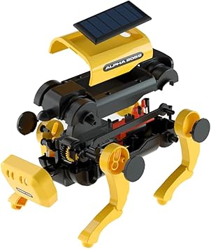 DIY Solar-Powered Robot Dog - Educational Science Experiment Model for Kids - Assembly Puzzle Toy for Boys and Girls