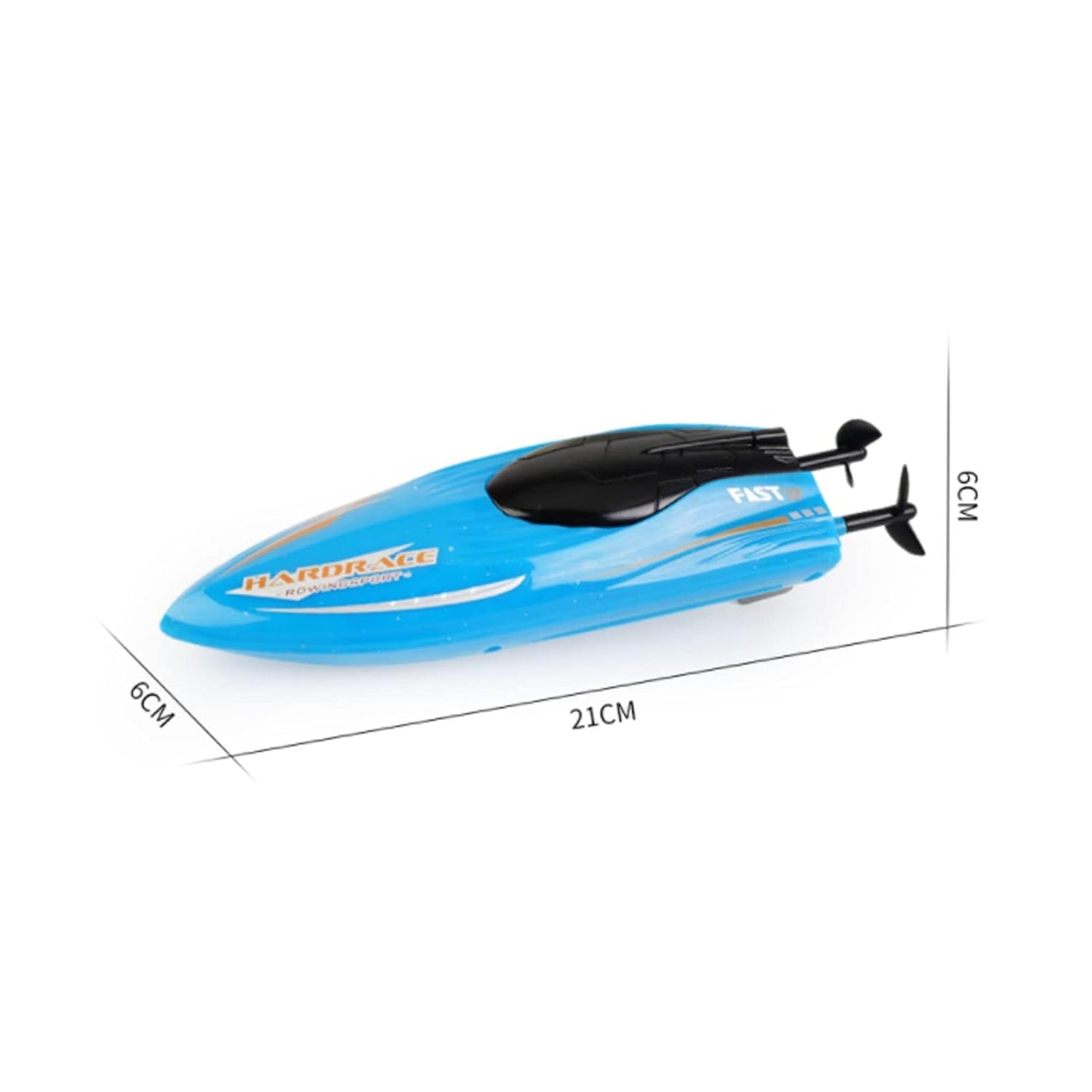 2.4G Water Stunt Electric Mini RC Boat Toy with Lights - Remote Control Boat for Kids