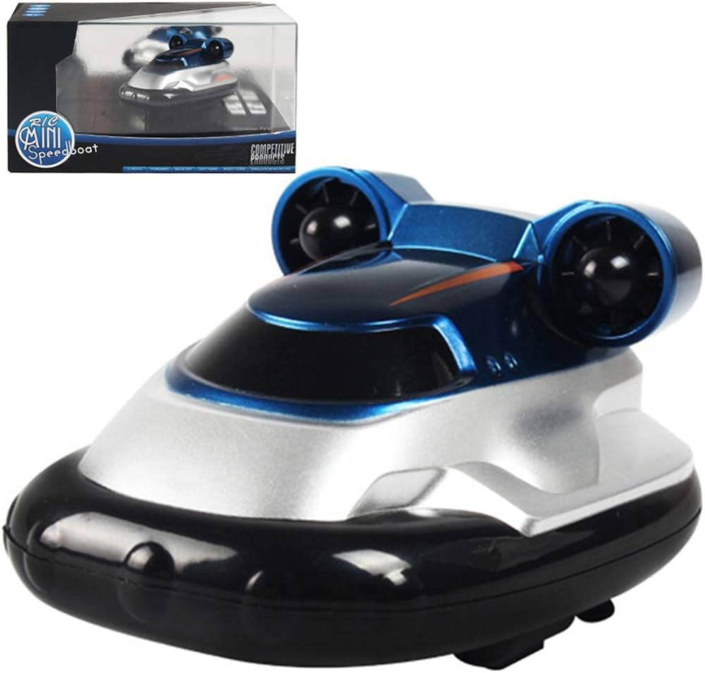 Mini RC Boat High Speed Creative Waterproof Remote Control Pool Toy Racing Boat for Bathtub RC Pool