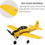 A210 T-28 4CH RC Airplane for Adults – Fixed Wing Remote Control Aircraft with 2 Batteries, 2.4GHz Outdoor RC Model Plane, Yellow