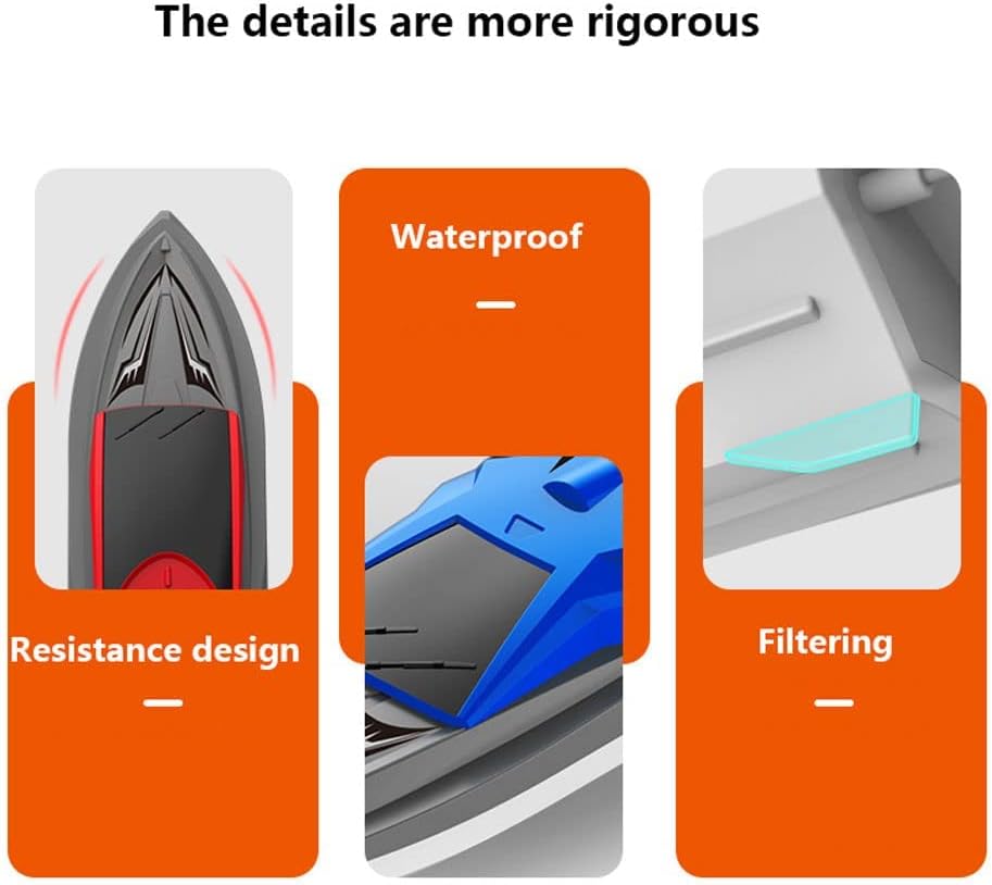 Water Cooling System RC Boat - 2.4GHz Remote Control Speedboat Toy for Kids and Adults