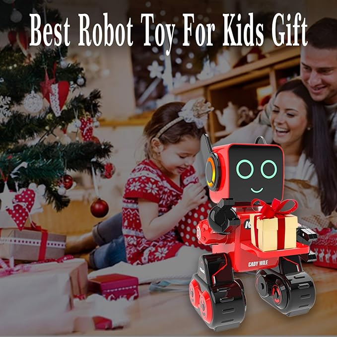 Robot Toy for Kids, Intelligent Interactive Remote Control Robot with Built-in Piggy Bank Educational Robotic Kit Walks Sings and Dance for Boys and Girls Birthday - Toyigo