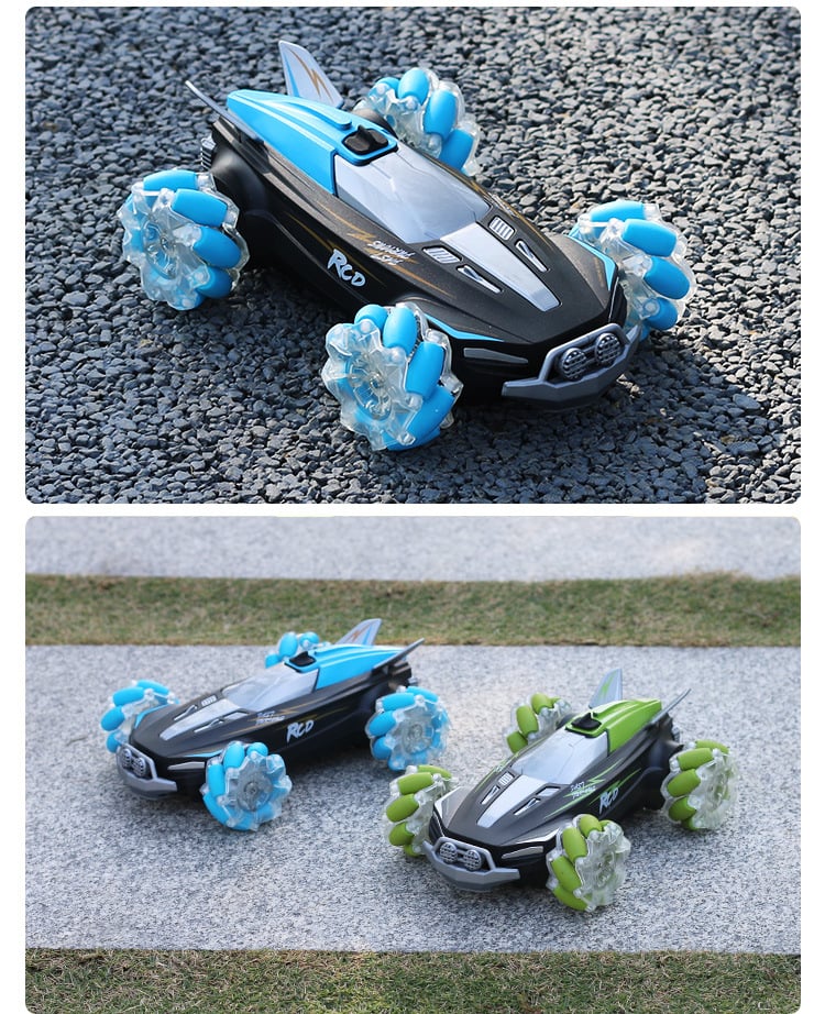 Remote Control Stunt Car 24ghz 4wd High Speed Hobby RC Car With Spray Music Lights Racing