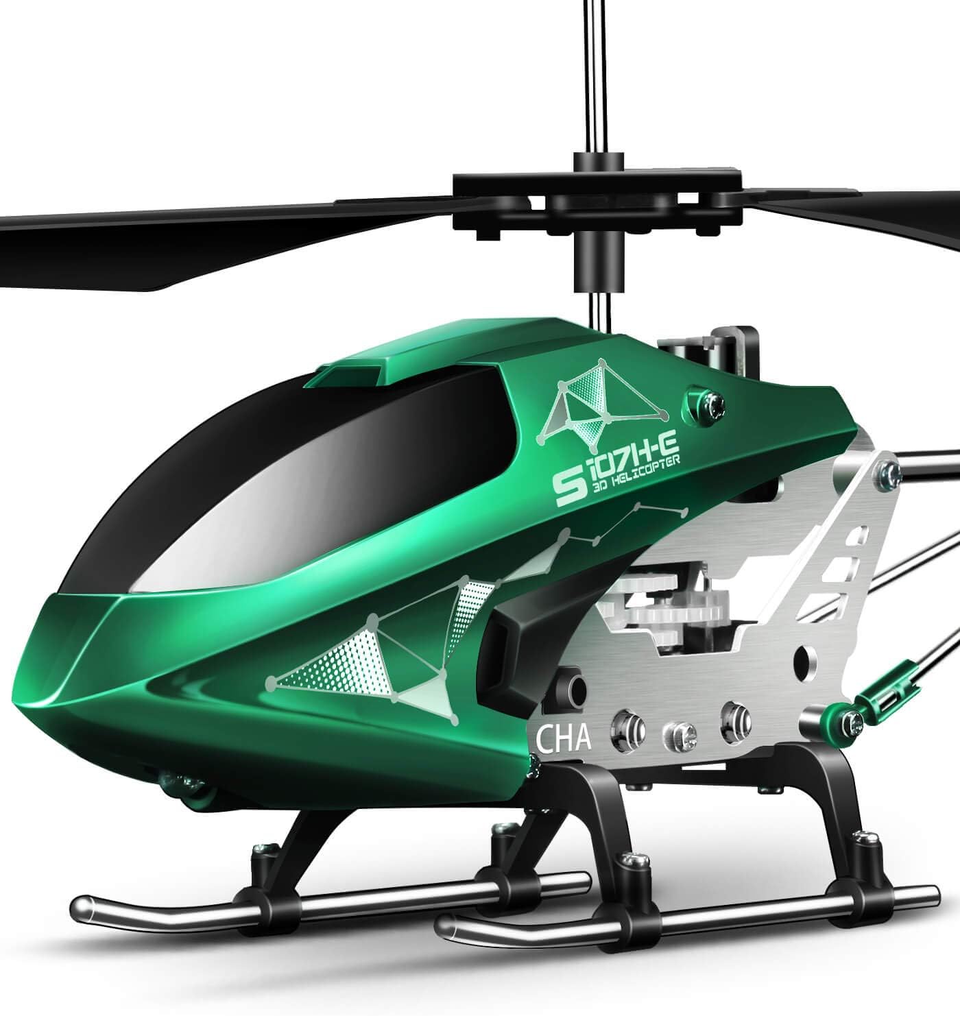 RC Helicopter, S107H-E RC Helicopter,3.5 Channel, Gyro Stabilizer,  RC Helicopter with Altitude Hold - For Kids and Beginners - Toyigo