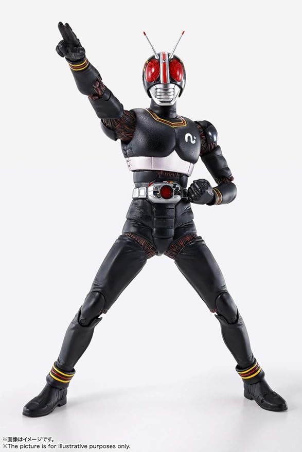 S.H. Figuarts Kamen Rider Black,  Approx. 5.9 inches (150 mm), ABS & PVC Pre-painted Action Figure, True Bone Carving Method figure