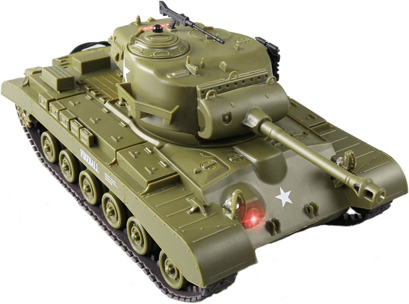 Pershing M26 US Heavy Tank RC, 2.4GHz Remote Control Tank, Infrared Battle Panzer, 1/30 Scale Model Military Vehicle, RC Tank with Sound and Lights - Toyigo