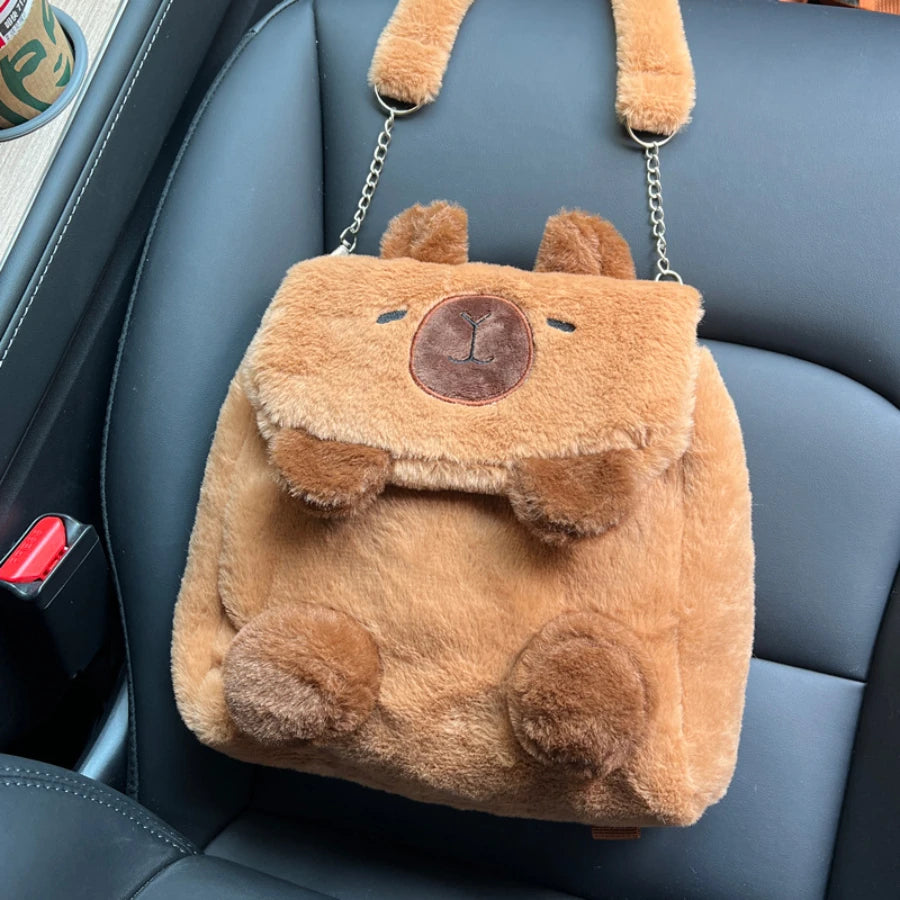 Capybara Plush Backpack, Kawaii Fashion Plushie Doll, Mini Knapsack Bags, Capybara Stuffed Animals Shoulder  Backpacks Lifelike Gifts For Girlfriend - Toyigo