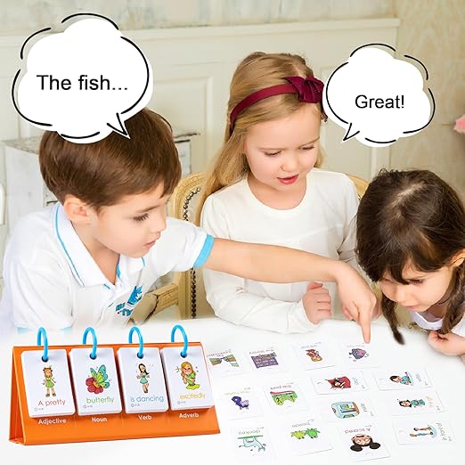 Sentence Building for Kids - Speech Therapy Materials Learn to Read Sentence Builder for 3-8 - Preschool Kindergarten Learning Activities Classroom Must Haves for Boys Girls 1st 2nd 3rd Grade