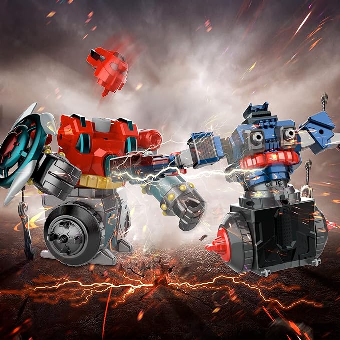 Battle Robot Remote Control Fight Robot, 360-Degree Rotating Shields and Fist Weapons, Birthday Gifts, Graduation Gifts, School Gifts for Boys Over 6 Years Old - Toyigo