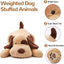 Brown Dog Weighted Stuffed Animals, 20 Inch 3.5 lbs Weighted Plush Animals, Soft Big Puppy Plush Pillow Toy, Gifts for Kids, Boys and Girls Adults (20" 3.5lbs)