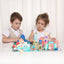 Wooden Building Blocks Set, Learning Educational Toys, City Construction Stacker Stacking Preschool Toddler Toys  3+ Year Old Boy and Girl Gifts for Kids