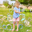 Big Bubble Wands Set with with Tray, 21" Giant Bubble Wands Bulk for Kids, Summer, Outdoor Play Period & Birthday Party & Games, 6 Pcs Bubble Solution Suitable, Suitable for All Age People