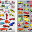 Cars and Trucks Stickers, Party Supplies Pack Toddler, Over 160 Stickers for Toddler Boys and Girls (Cars, Fire Trucks, Construction, Buses & More!)