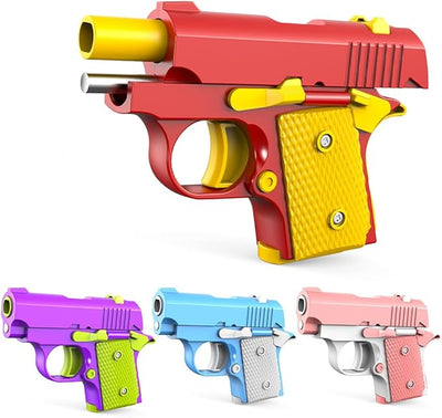 Hot Sale 3D Gravity 1911 Pistol Reload Toy - Children's Decompression Gun, Carrot Knife, Fingertip Gyroscope for Boys