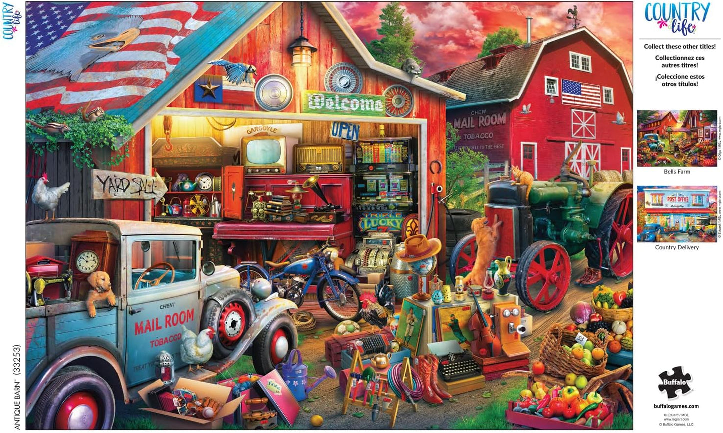 Country Life Antique Barn  500 Piece, Jigsaw Puzzle for Adults, Challenging Puzzle Perfect for Game Nights, 500 Piece Finished Size is 21.25 x 15.00