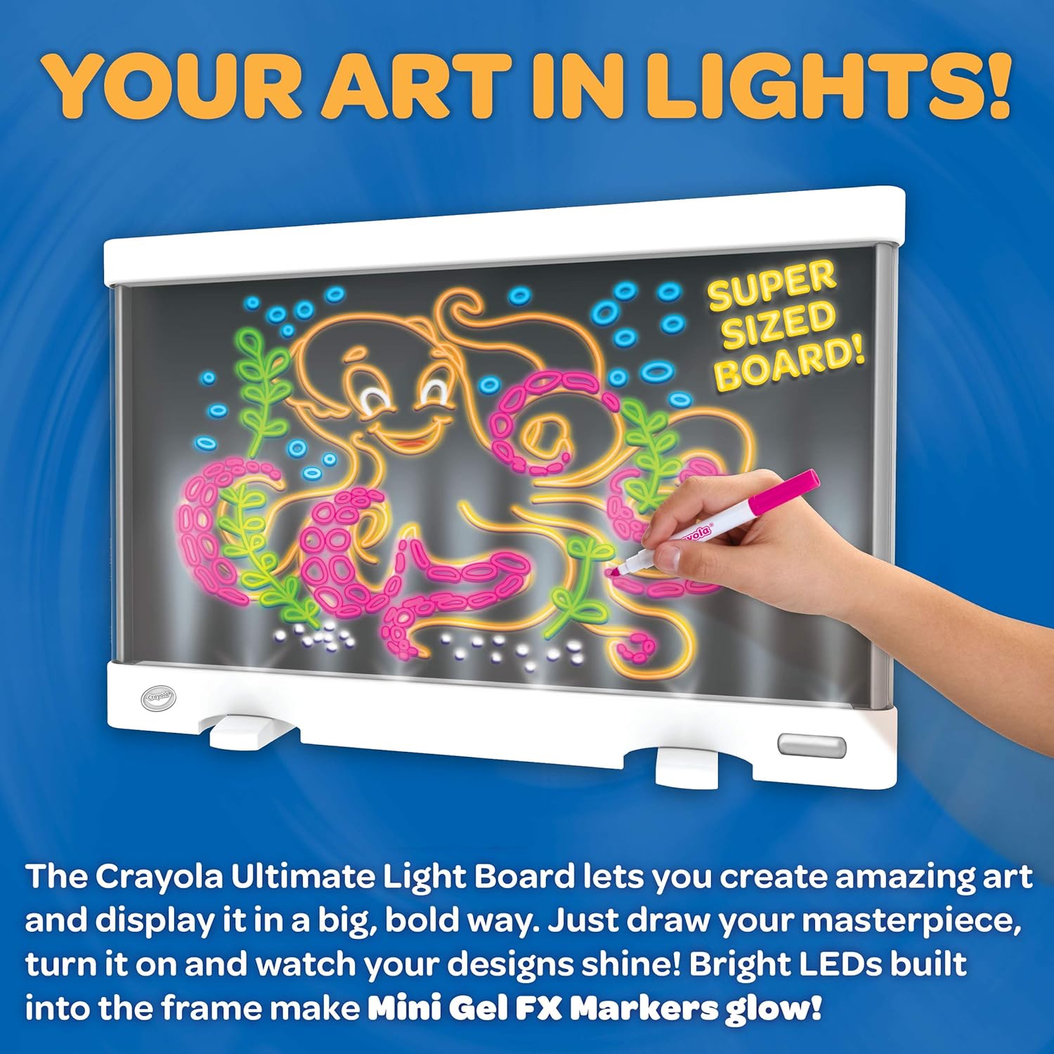 Ultimate Light Board, Kids Tracing & Drawing Board, Birthday & Easter Gift for Boys & Girls, Educational Toy for Children, Creative Learning Board for Years 6+ - Toyigo