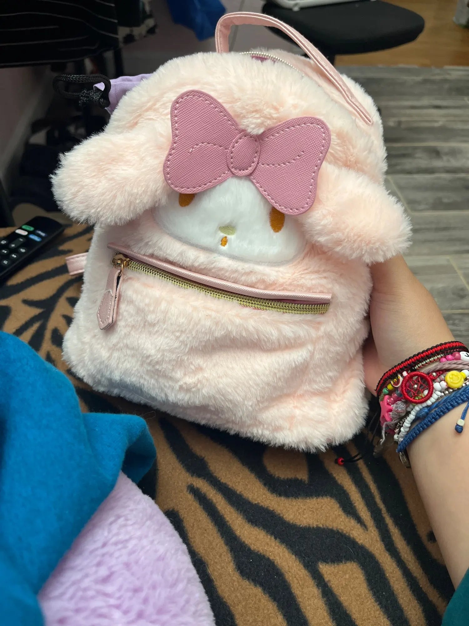 Cute Furry Plush, Kawaii Plush, Cinnamoroll-Dog Backpack, Melody Bag Big-eared Dog Plush Toy Mini Girls Backpacks for Kids - Toyigo