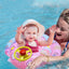 Baby Inflatable Pool Float, Swimming Float Boat with Steering Wheel Horn Inflatable Ride-on Summer Pool Swim Ring Beach Supplies Toddlers Age 1-4 Boys Girls for Kids