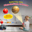 Premium Solar System Model Kit, 4 Speed Motor, HD Planetarium Projector, 8 Painted Planets & 8 White Foam Balls with Paint and Brush for a Hands-On STEM DIY Project for Space Toys for Kids