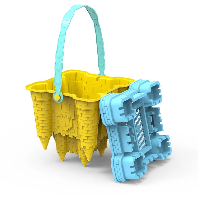 Beach Toys,  Beach and Sand Castle Kit, Castle Bucket Play Sand Set Toys,  Children Summer Toys Sand Toys, Great Toys for Beach, Sand Box for Kids Outdoor Family Funny Gifts - Toyigo