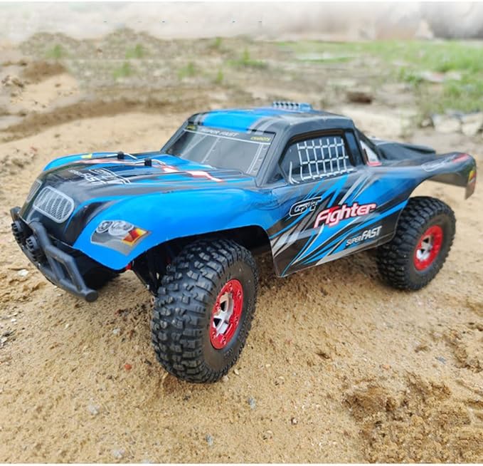 RC Truck Rock Crawler Drift Car, 2.4G Full Proportional Electric Remote Control Truck, Hobby Grade Racing Car, 4WD 45KM/H Metal Shock Absorbers Short Course Rally, Off-road Climbing RC Vehicle