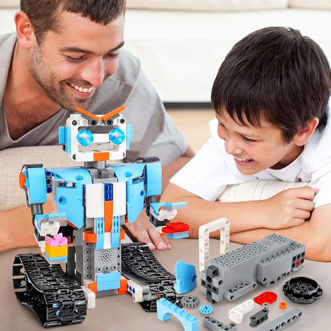 Building Blocks Robot, Silber STEM Building Blocks Robot for Kids- Remote Control Engineering Science Educational Building Toys Kits for 8, 9-14 Year Old Boys and Girls - Toyigo